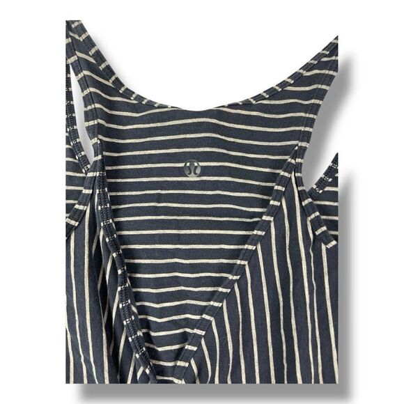 Lululemon Vita Striped Racer Tank Top Size 6 - Picture 5 of 7
